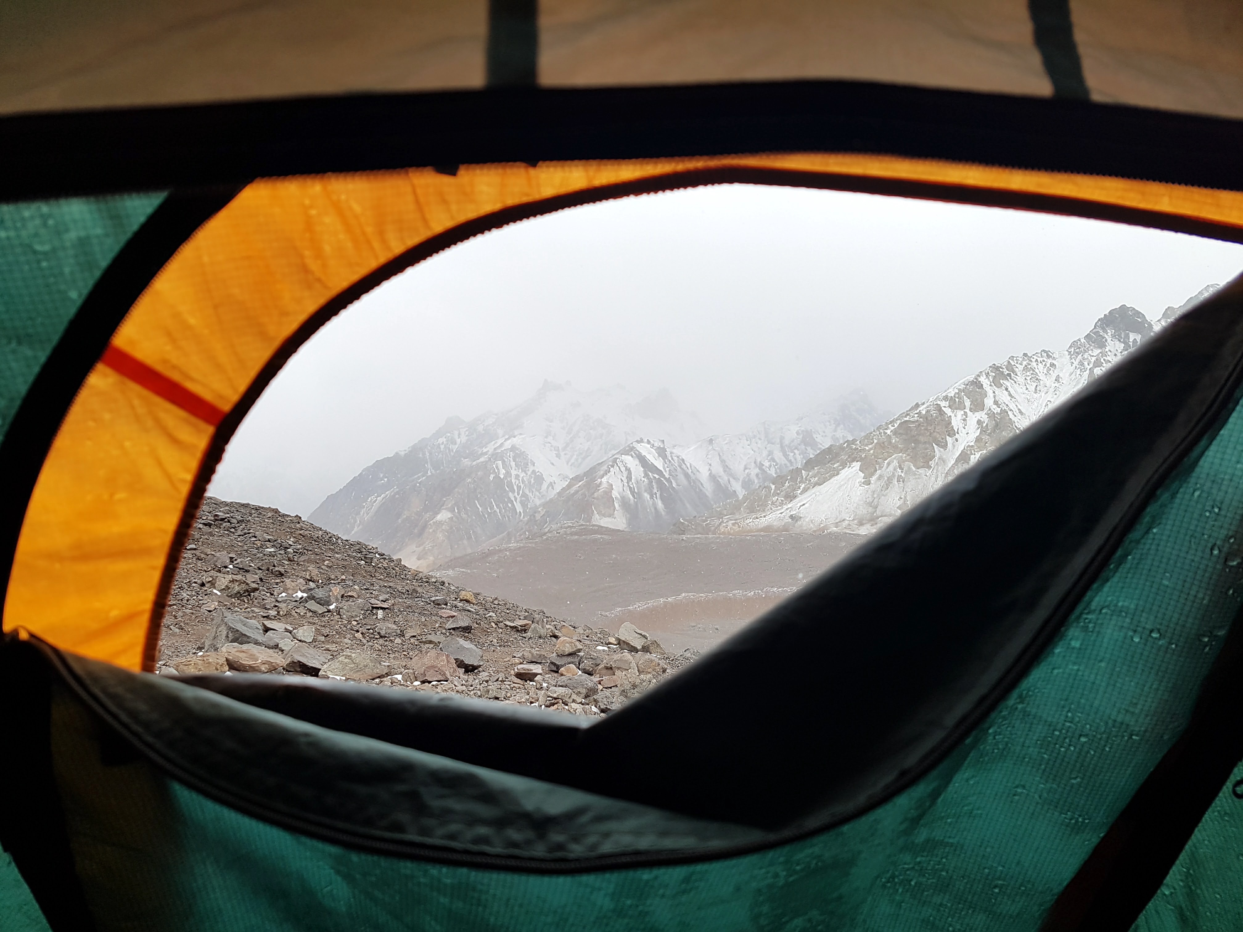 Aconcagua tent view